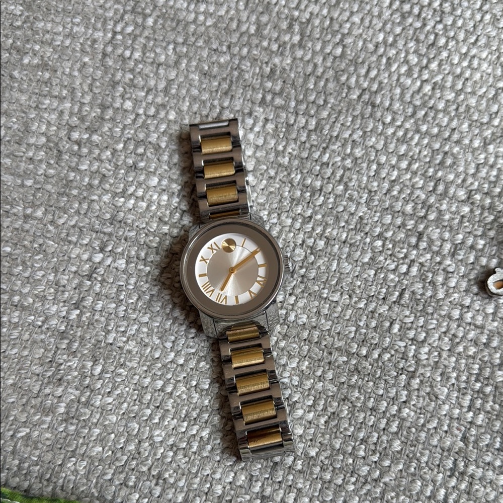 Movado BOLD Two-Tone Gold and Silver Women's Watch
